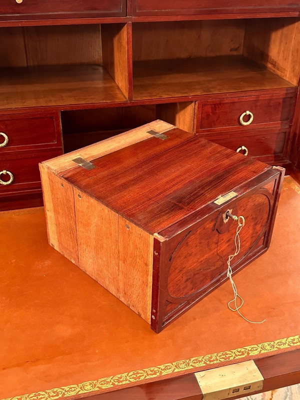 Etienne Levasseur, Secretaire En Acajou Estampillé d'Epoque Louis XVI Vers 1770