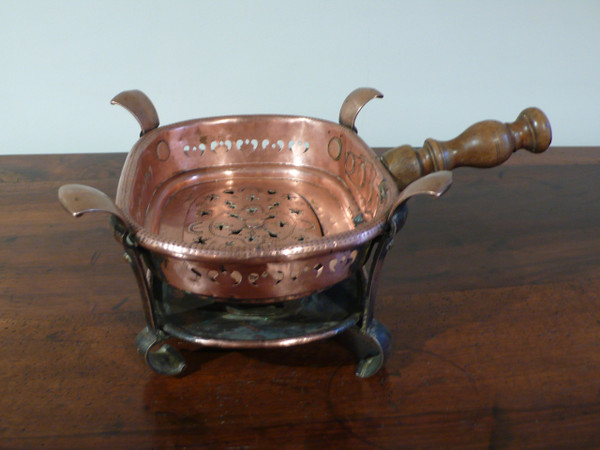 Réchaud ou chauffe-plat d’époque XVIIIème siècle.