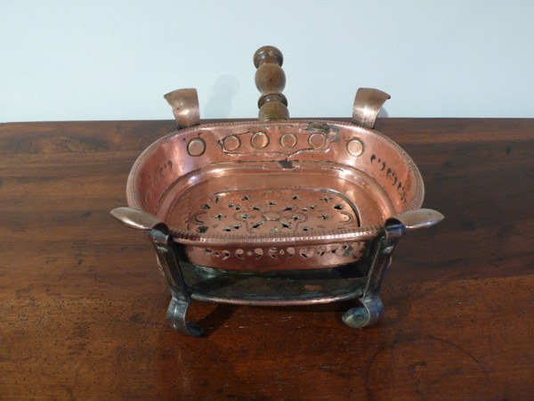 Réchaud ou chauffe-plat d’époque XVIIIème siècle.