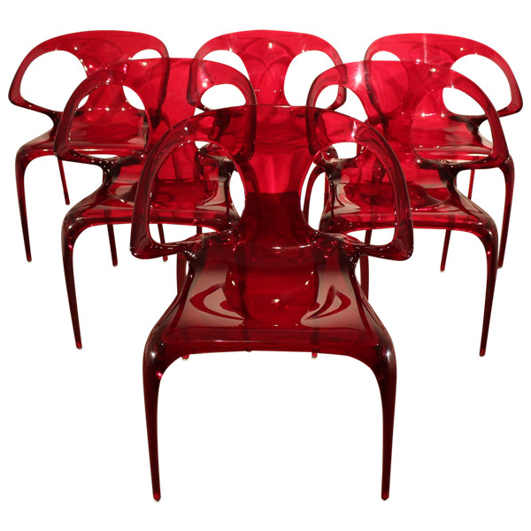  Series of 6 Roche Bobois chairs