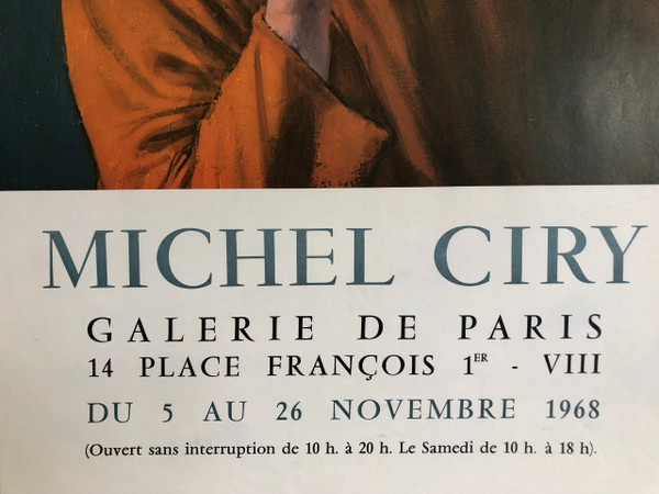 Poster Michel Ciry Galerie de Paris 1968