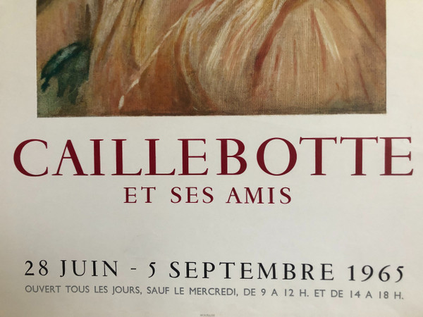 Affiche Caillebotte et ses amis Chartes 1965