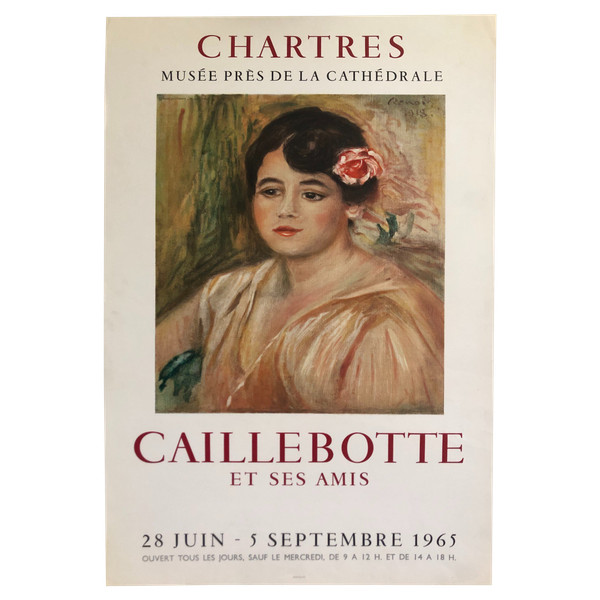 Affiche Caillebotte et ses amis Chartes 1965