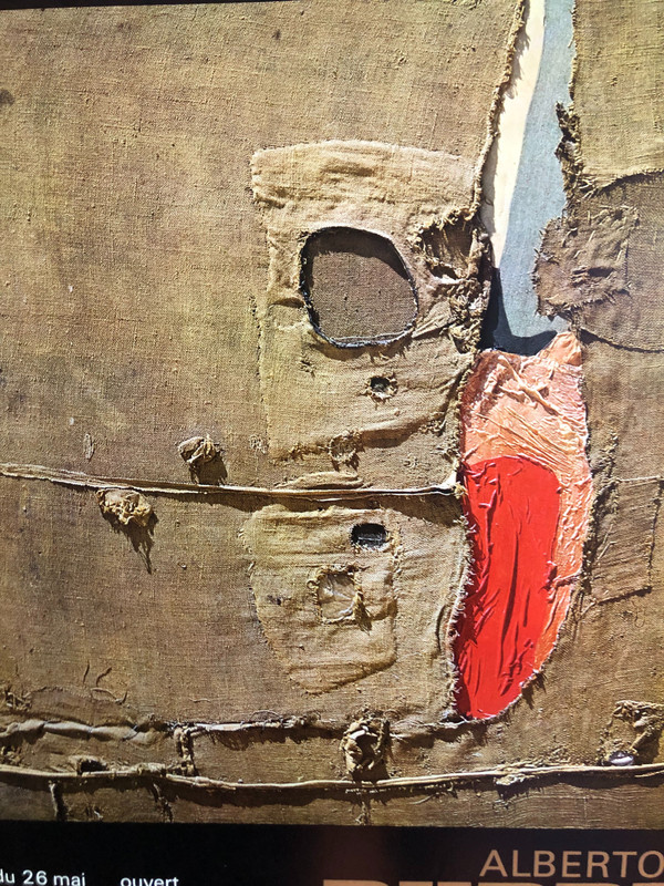 Poster Alberto Burri National Museum of Modern Arts Paris 1972