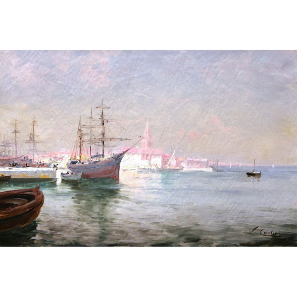 V. CARTIER, Vue du Port de Martigues