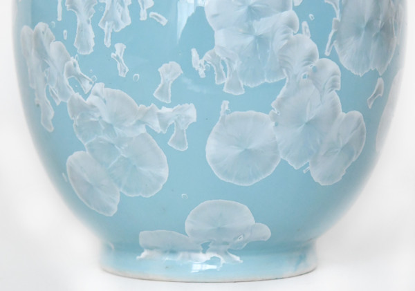 Turquoise blue porcelain vase
