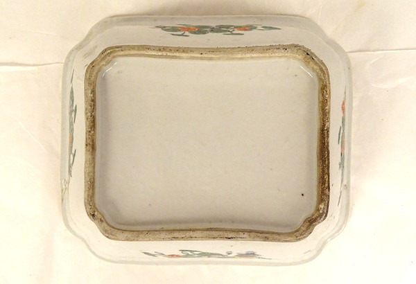 Terrine Couverte Porcelaine Chine Famille Verte Personnages Paysages XVIIIè