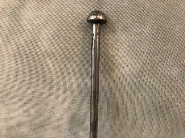 18th century wrought iron poker and fire pick
