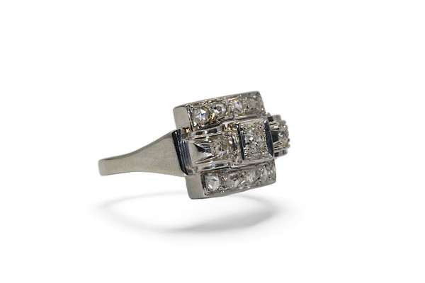 Diamantring Art- Déco