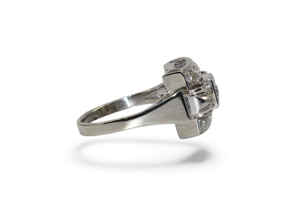 Diamantring Art- Déco