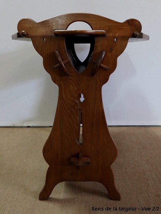 Petite Table à système, en Chêne massif – 1920