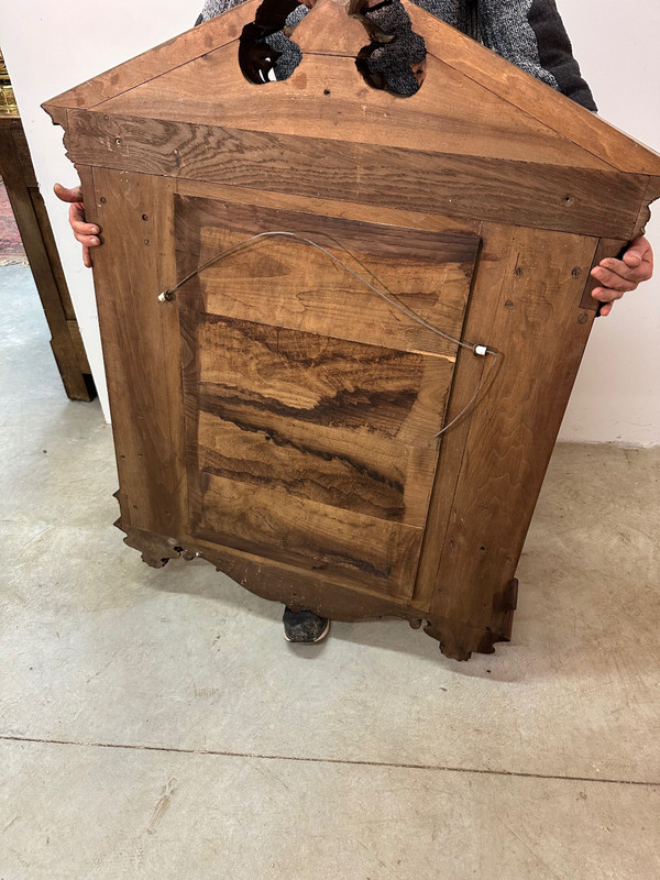 Neo-Renaissance walnut mirror