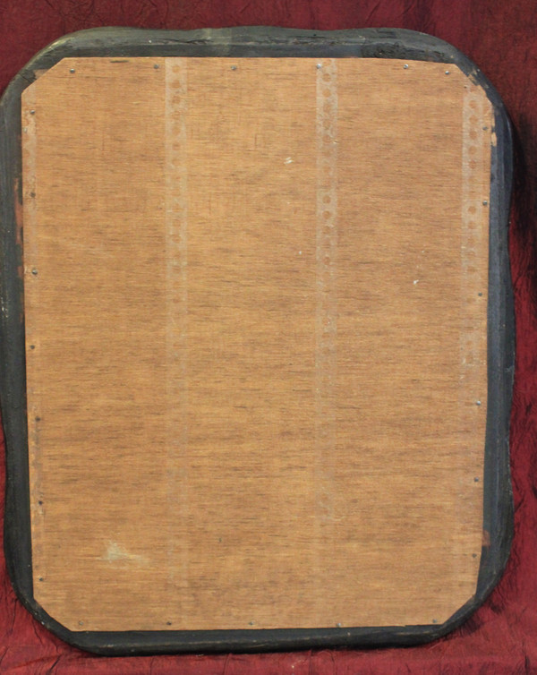 30 X 36 Cm Petit Miroir Ancien Napoléon III, Glace Mercure