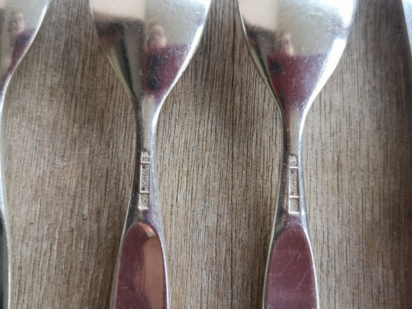Christofle "Tapio" silver-plated half-cutlery set, 24 pieces (6 individual place settings)