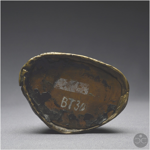 Westtibet, XIII.-XIV. Jahrhundert, Buddha-Darstellung aus Bronze mit brauner Patina