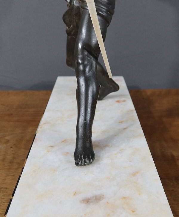 Sculpture en Régule, « L’Archer Nubien » – 1930