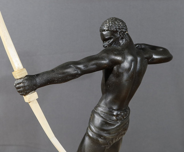Sculpture en Régule, « L’Archer Nubien » – 1930