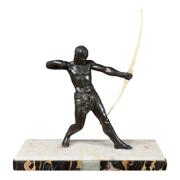 Sculpture en Régule, « L’Archer Nubien » – 1930