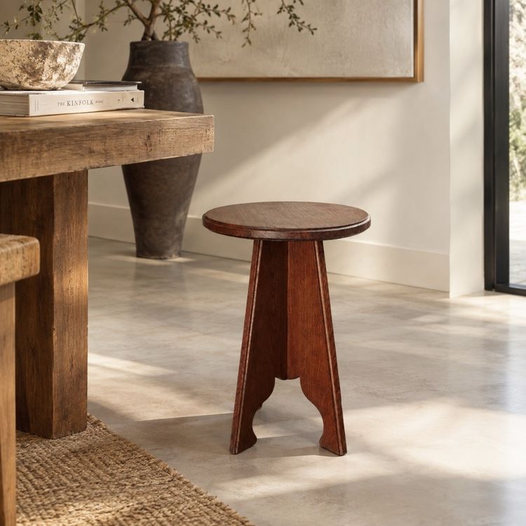 Tabouret architectural – Art Populaire - Mid-Century Modern