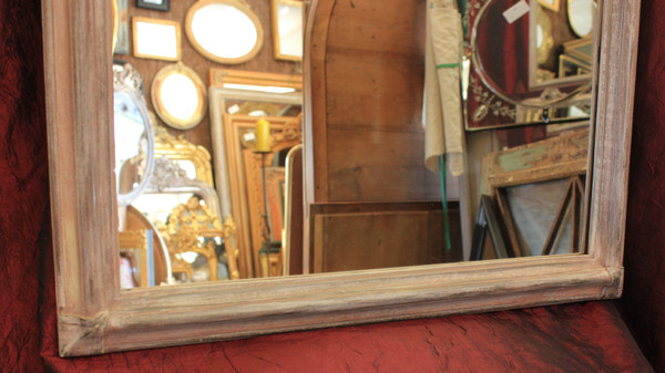 51 X 58 Cm , Faux Pair Of Mirrors, Patina And Flower Designs