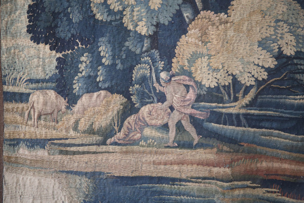 Importante tapisserie, Apollon Et Cupidon, Atelier du Faubourg St Marcel, vers 1635-1650