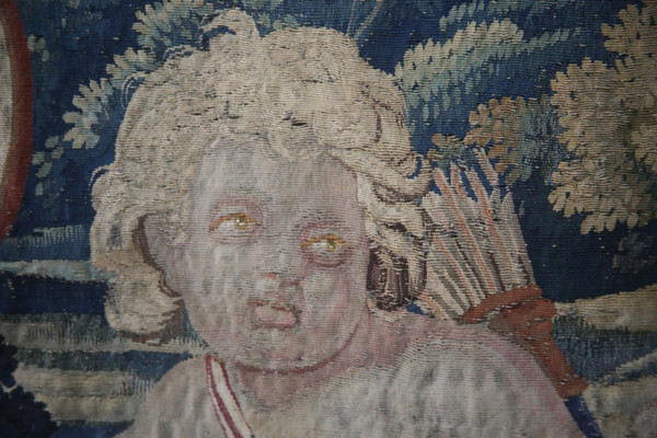 Importante tapisserie, Apollon Et Cupidon, Atelier du Faubourg St Marcel, vers 1635-1650