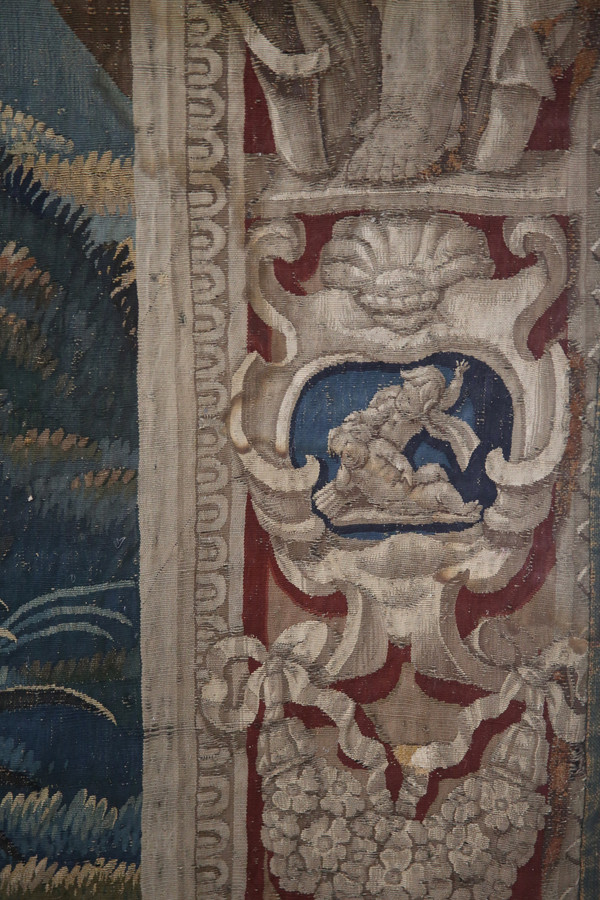 Importante tapisserie, Apollon Et Cupidon, Atelier du Faubourg St Marcel, vers 1635-1650