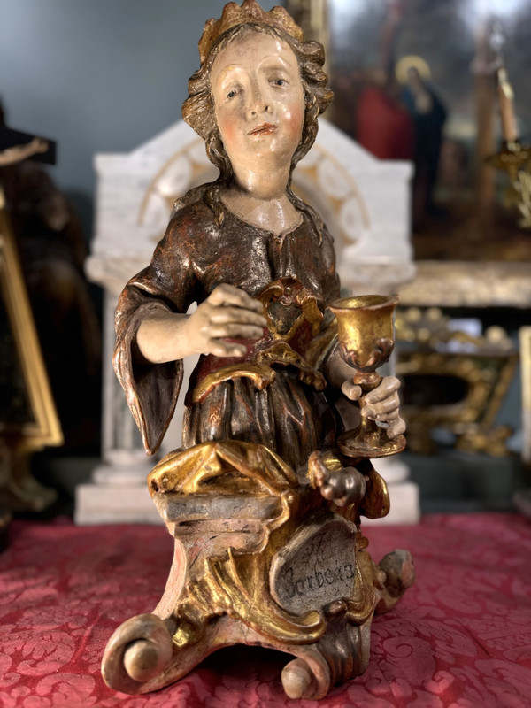 Representation Of Saint Barbara - Circa 1750