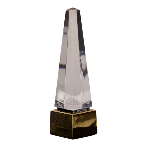 Lampe “Obélisque” en lucite.