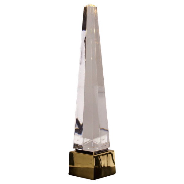 Lampada "Obelisco" in lucite.