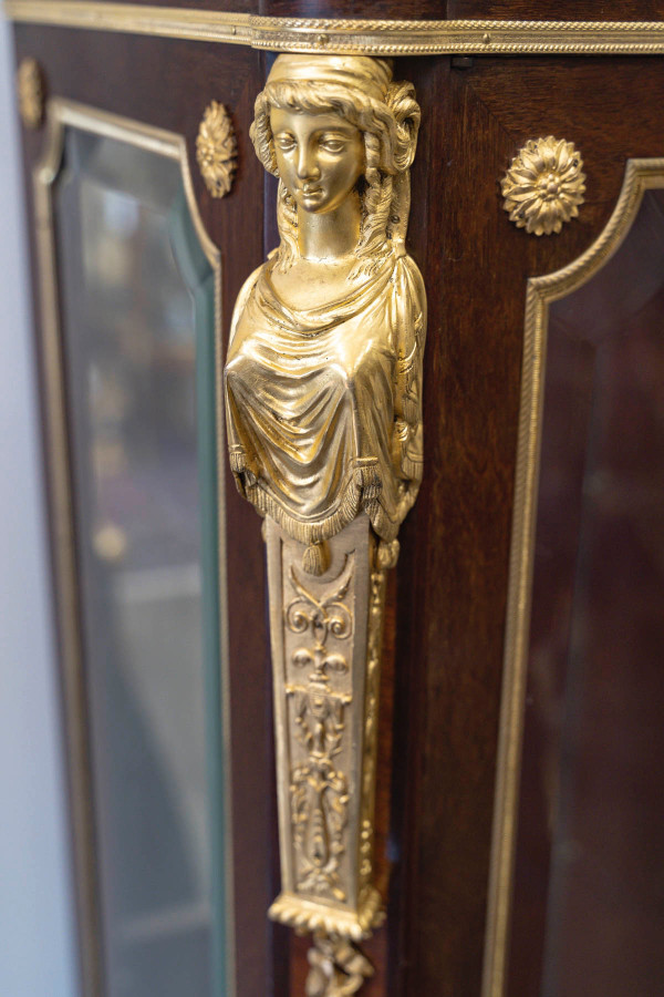 Attribuée à François Linke Une Vitrine De Style Louis XVI époque 19ème Siècle