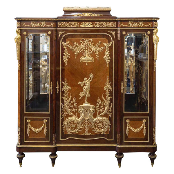 Attribuée à François Linke Une Vitrine De Style Louis XVI époque 19ème Siècle