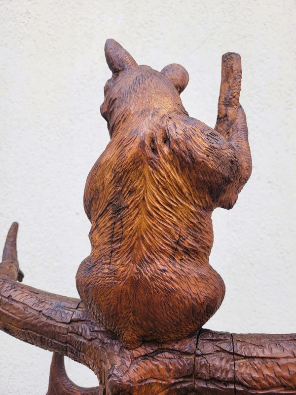 Ours Porte-manteau, Forêt Noire,  Fin XIXème Début XXème Siècle