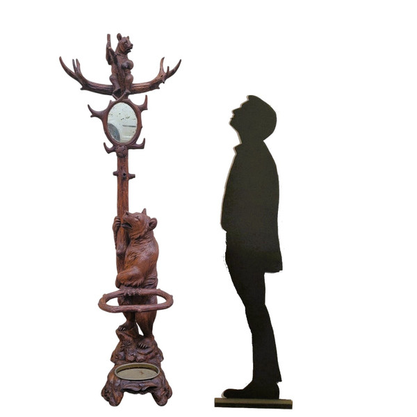 Ours Porte-manteau, Forêt Noire,  Fin XIXème Début XXème Siècle