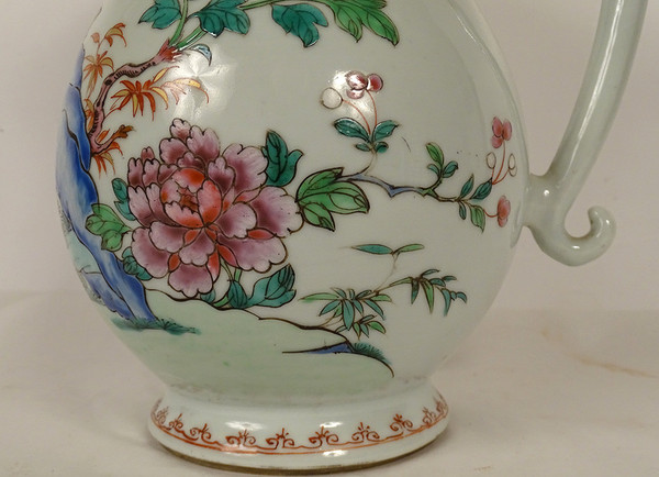 Verseuse Couverte Porcelaine Chine Compagnie Indes Famille Verte Kangxi 18è