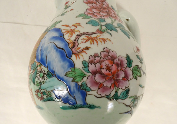 Verseuse Couverte Porcelaine Chine Compagnie Indes Famille Verte Kangxi 18è