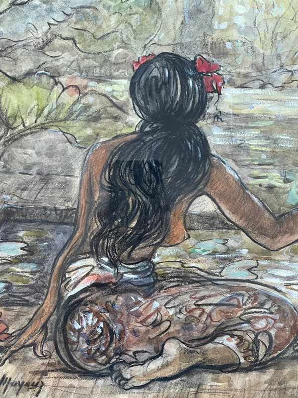 Women in Bali, Jean LE MAYEUR DE MEPRES (1880-1958), circa 1940