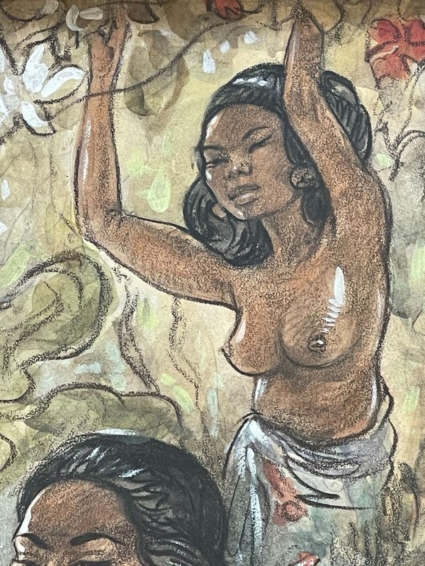 Women in Bali, Jean LE MAYEUR DE MEPRES (1880-1958), circa 1940