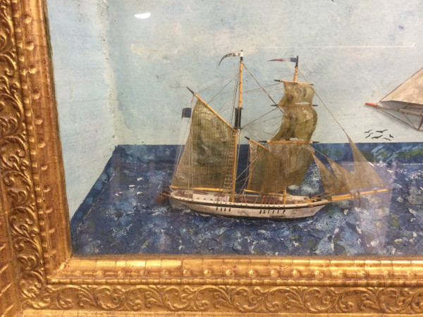 Grand diorama XIXe 
