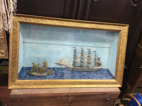 Grand diorama XIXe 