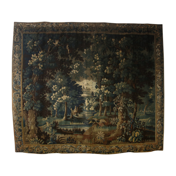 Aubusson tapestry, Greenery with birds, 18th century