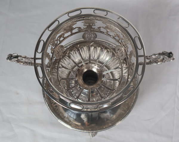  Solid silver confiturier from the Empire period