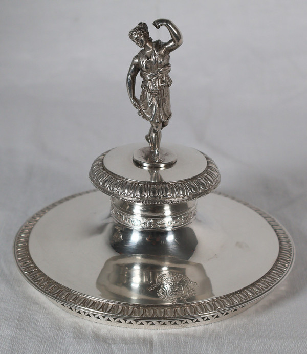  Solid silver confiturier from the Empire period