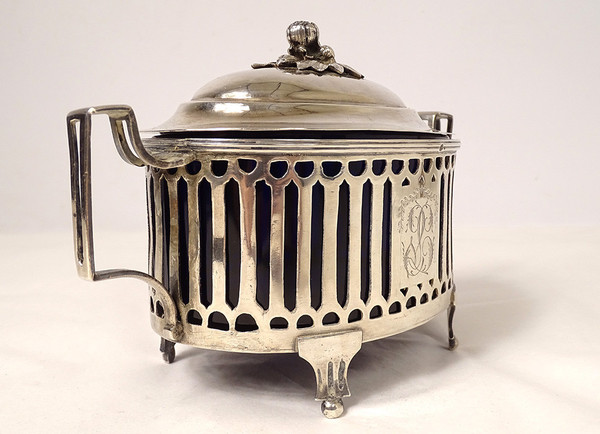 Louis XVI silver sugar bowl Fermiers Généraux Paris Leguay 18th century