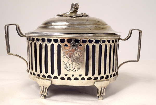 Louis XVI silver sugar bowl Fermiers Généraux Paris Leguay 18th century