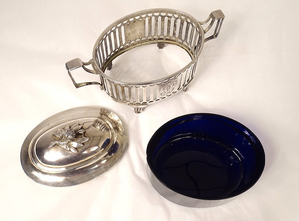 Louis XVI silver sugar bowl Fermiers Généraux Paris Leguay 18th century