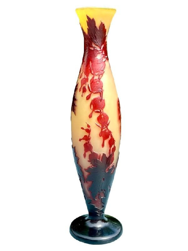 Vaso grande Emile Gallé "Cuore di Maria"