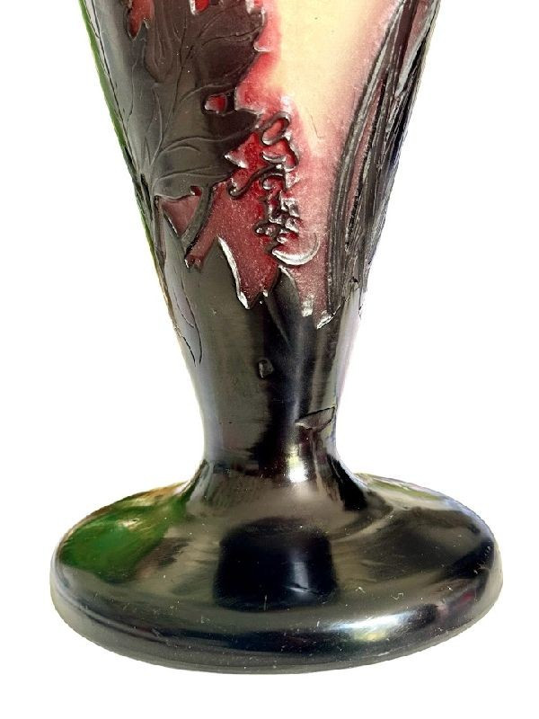 Vaso grande Emile Gallé "Cuore di Maria"