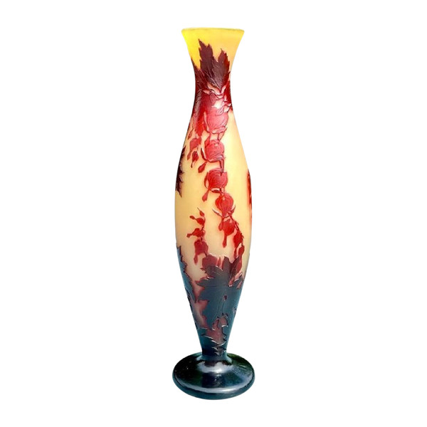 Vaso grande Emile Gallé "Cuore di Maria"