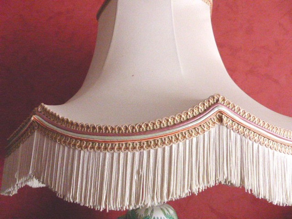 Lampada in vaso di zenzero in porcellana cinese del XIX secolo